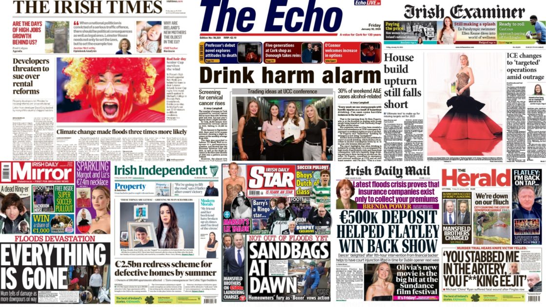 Friday's Front Pages
