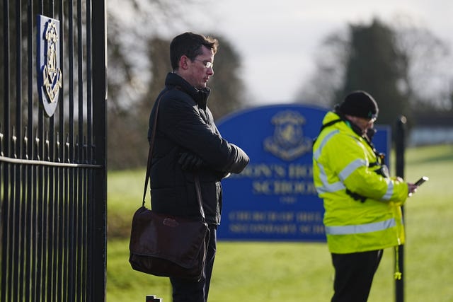 Enoch Burke outside Wilson's Hospital School in Co Westmeath 
