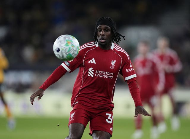 Jeremie Frimpong in action for Liverpool