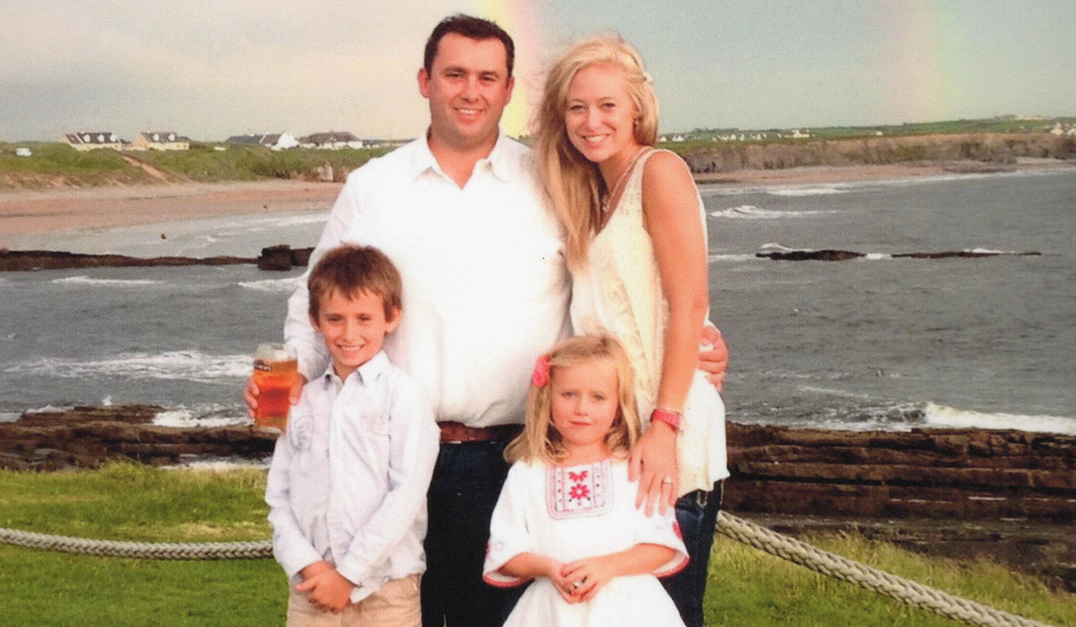 Jason Corbett, Molly Martens, Jack Corbett and Sarah Corbett-Lynch in A Deadly American Marriage. Pic: Netflix