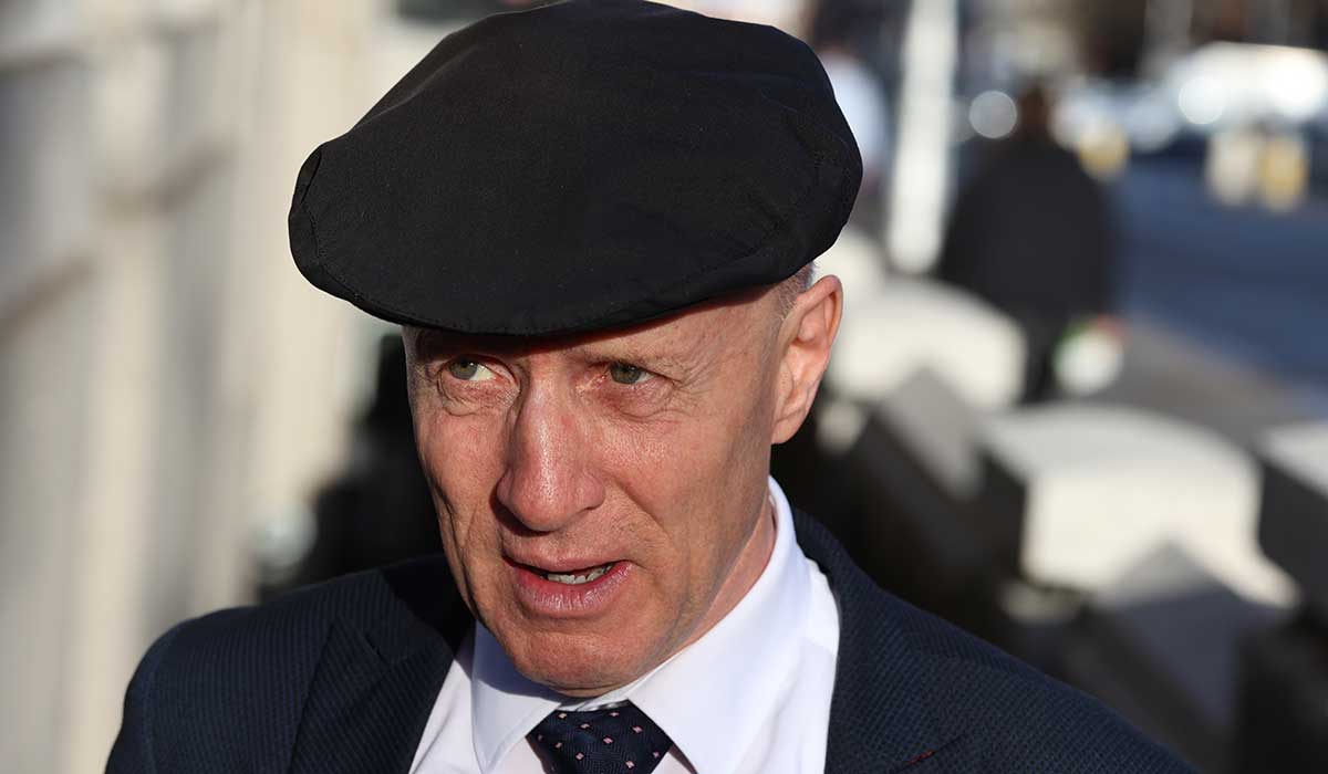 14/01/2025 Michael Healy-Rae arriving at Goverment buildings this afternoon.Michael and Danny Healy-Rae have been in discussions with Fianna Fail and Fine Gael since Friday about supporting the Coalition. Pic Stephen Collins/Collins Photos